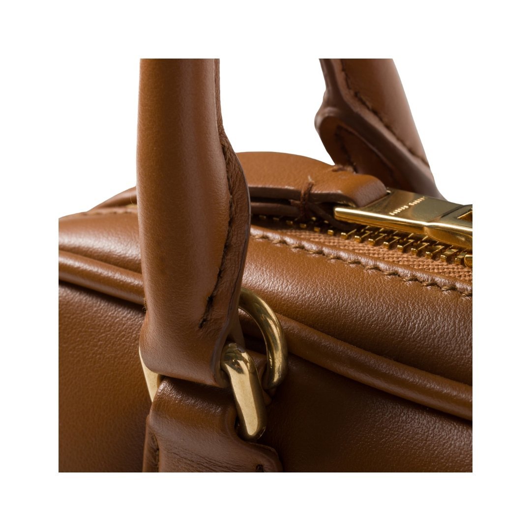 Arcadie-Leder-Mini Cognac 10cm – Bild 5
