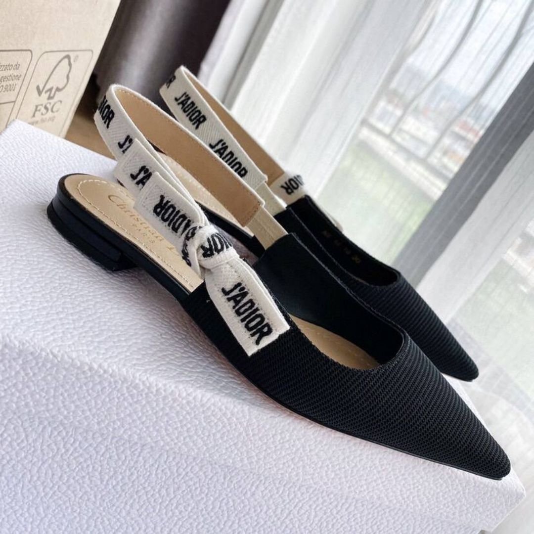 Ballerinas Schwarz/Beige – Bild 2