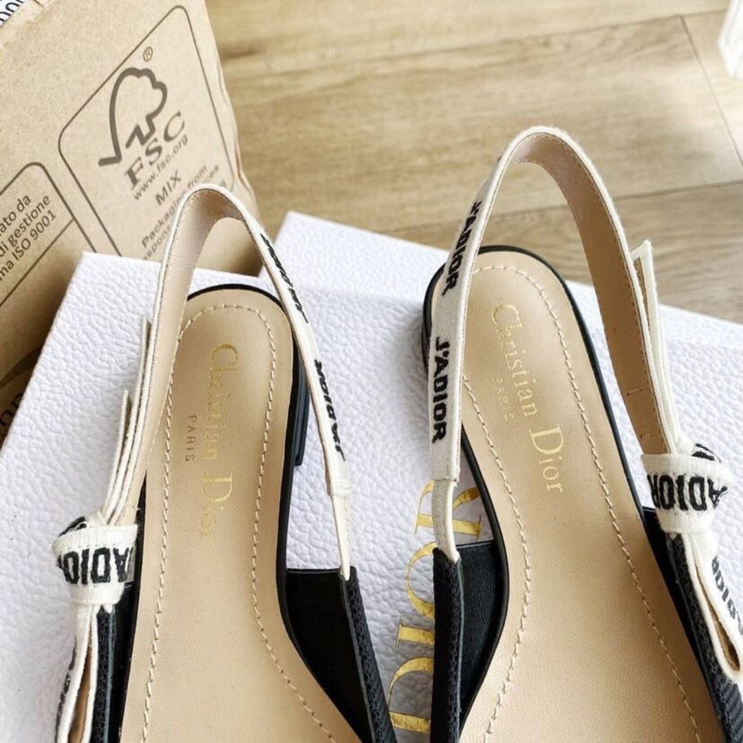 Ballerinas Schwarz/Beige – Bild 3