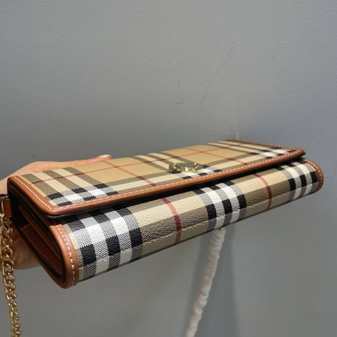 Brieftasche an einer Kette Braun 19,5 cm – Bild 4