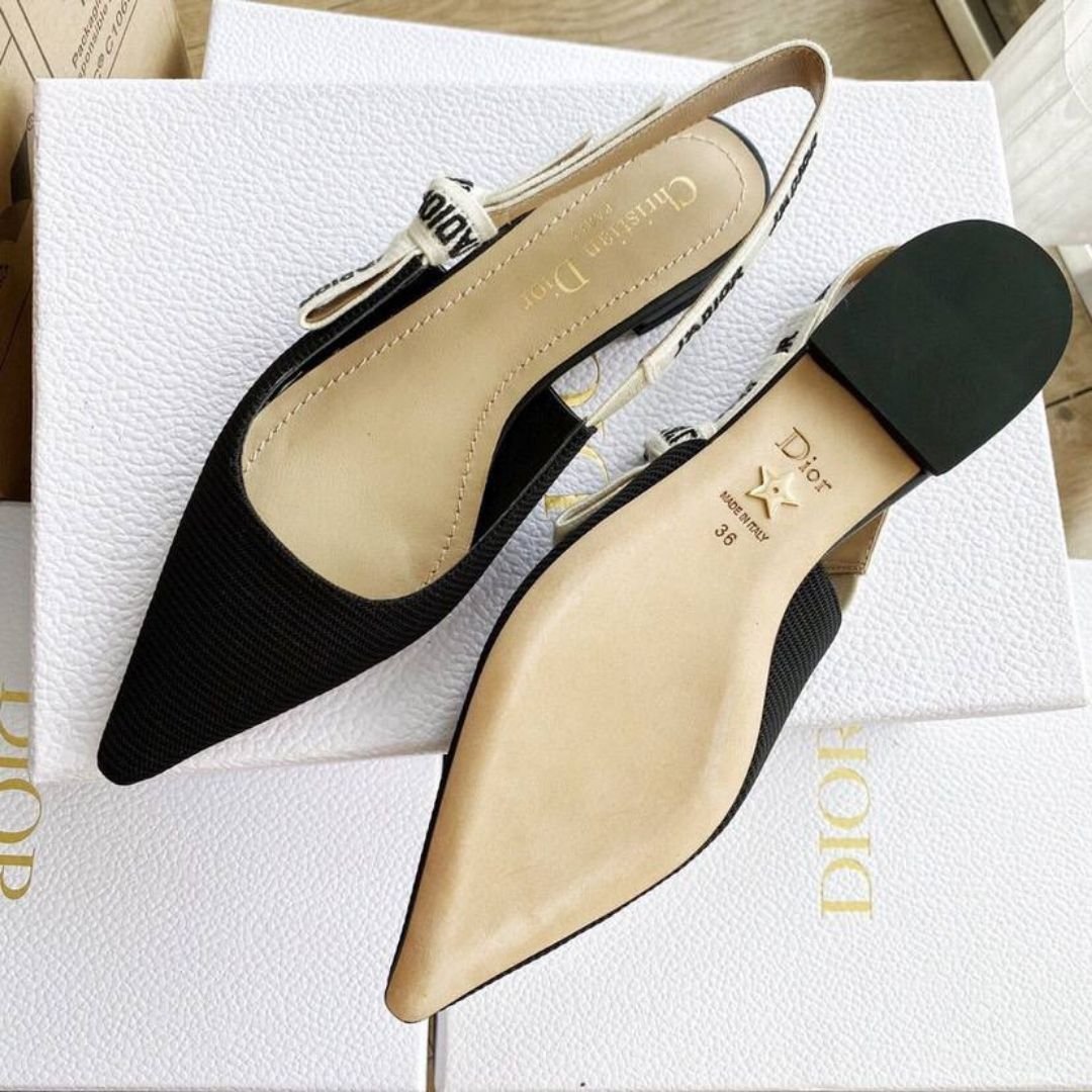 Ballerinas Schwarz/Beige – Bild 4