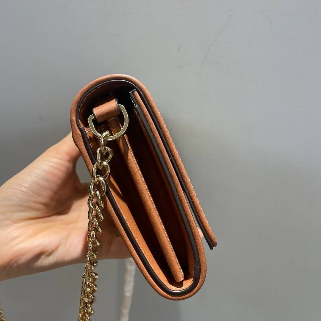 Brieftasche an einer Kette Braun 19,5 cm – Bild 3