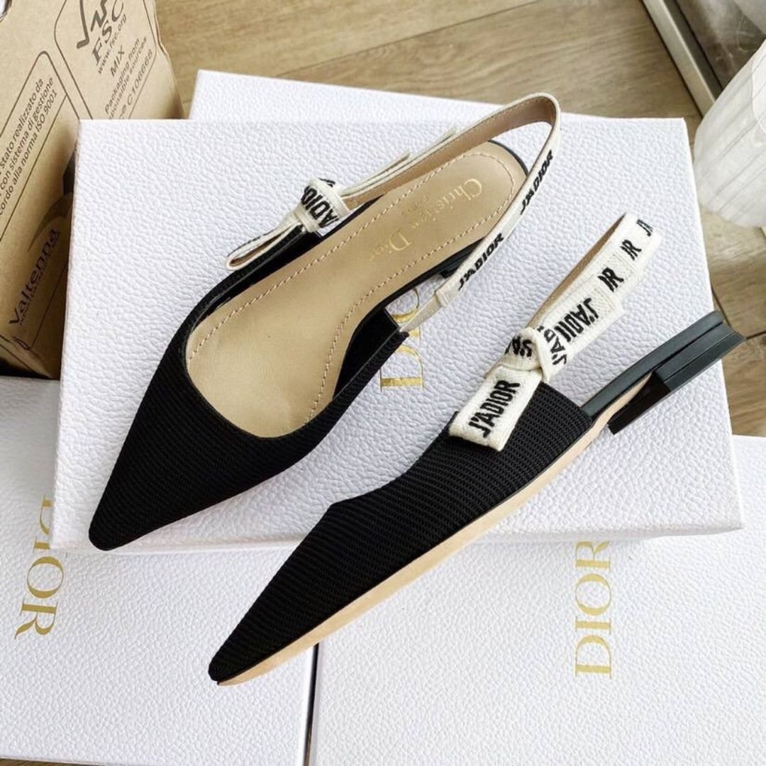 Ballerinas Schwarz/Beige – Bild 5