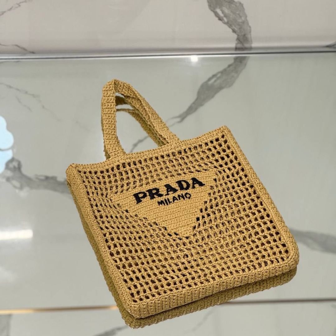 Crochet Tote Beige 38 cm – Bild 4