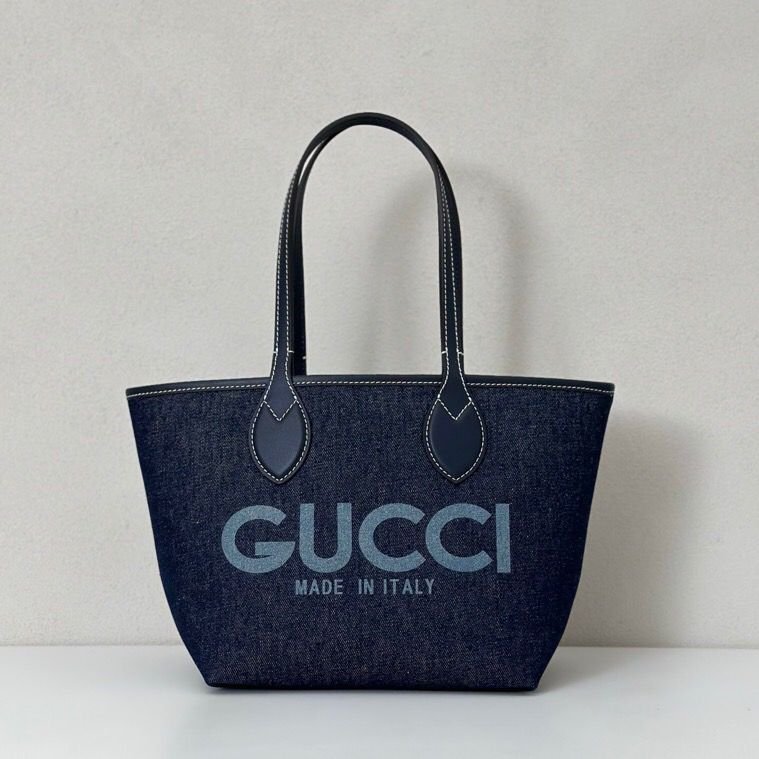 Totissima Kleine Wendetasche Dunkelblauer Denim 22 cm – Bild 2