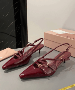 Alternative view of Slingbacks aus Lackleder mit Schnallen 5,5, cm