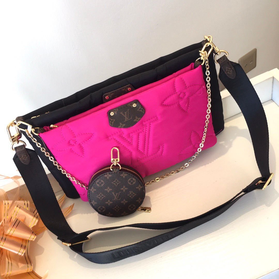 Pillow Multi Pochette Schwarz/Rosa 34 cm – Bild 5