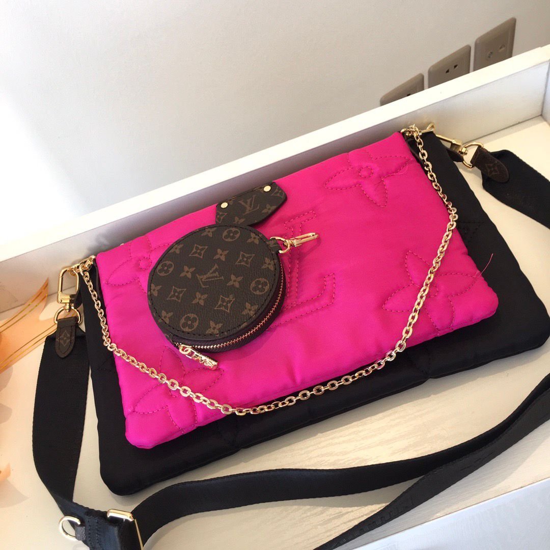 Pillow Multi Pochette Schwarz/Rosa 34 cm – Bild 7