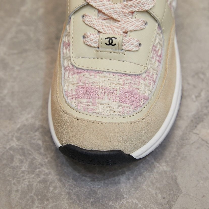 Sneakers rosa/beigen – Bild 4