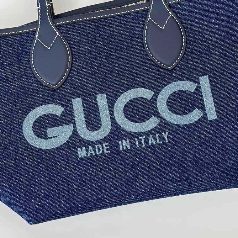 Totissima Kleine Wendetasche Dunkelblauer Denim 22 cm – Bild 3