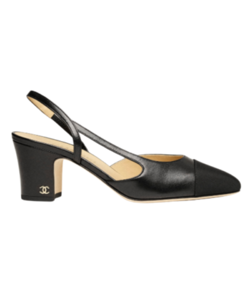 Ziegenleder & Grosgrain Schwarz