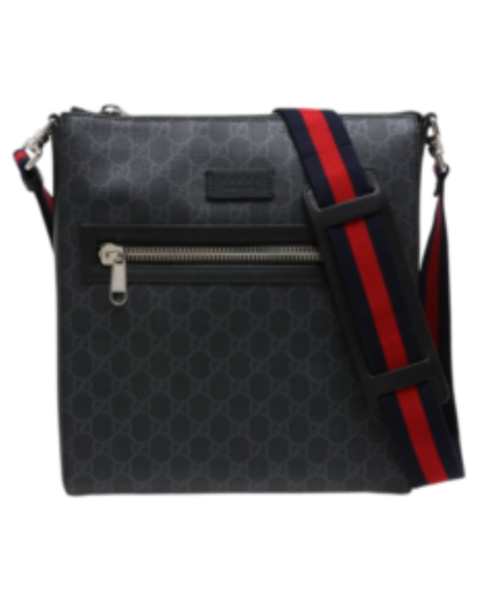 Messenger Bag Schwarz 27 cm