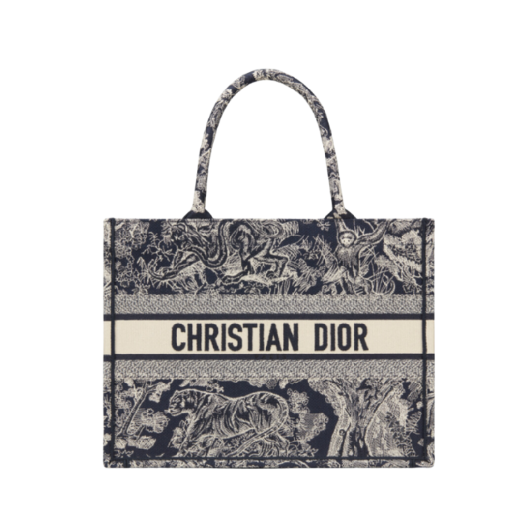 Book Tote Blau/Beige 36 cm