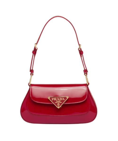 Patent Leather Shoulder Bag Rot 22 cm
