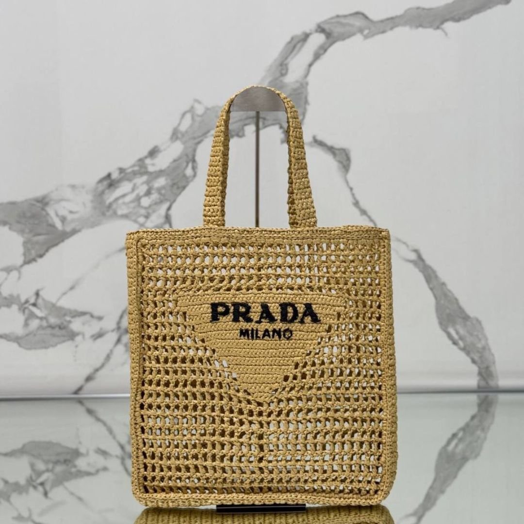 Crochet Tote Beige 38 cm – Bild 2