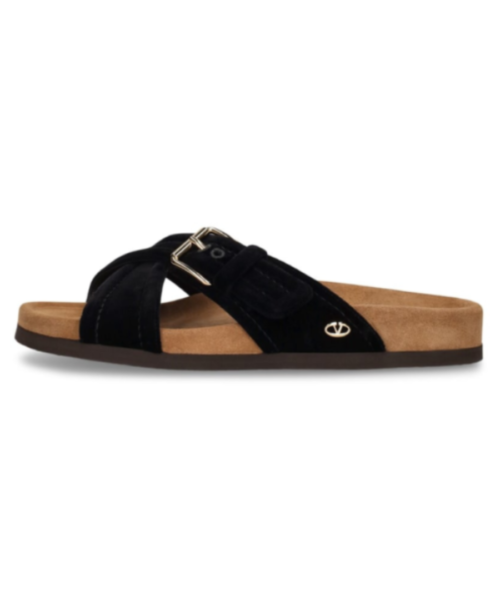 Samt-Slide-Sandalen