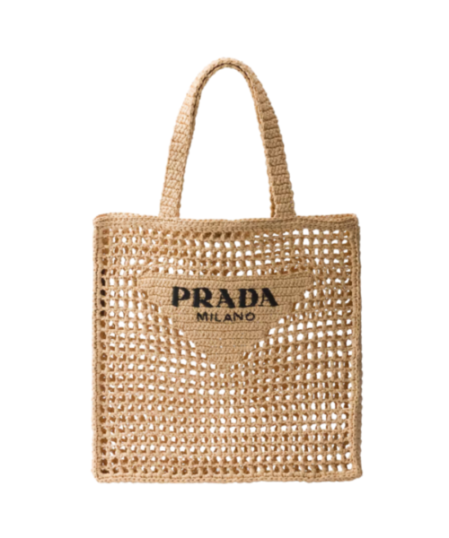Crochet Tote Beige 38 cm
