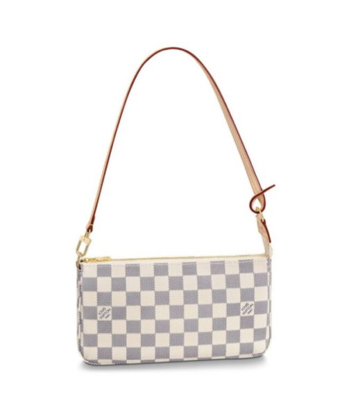 Damier Pochette Wei? 23,5 cm
