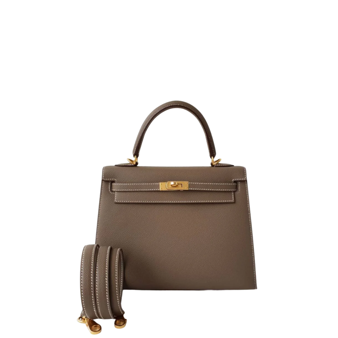 Kelly Epsom 25 Etoupe goldener