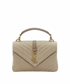 College Quilted Linen Taupe 24cm