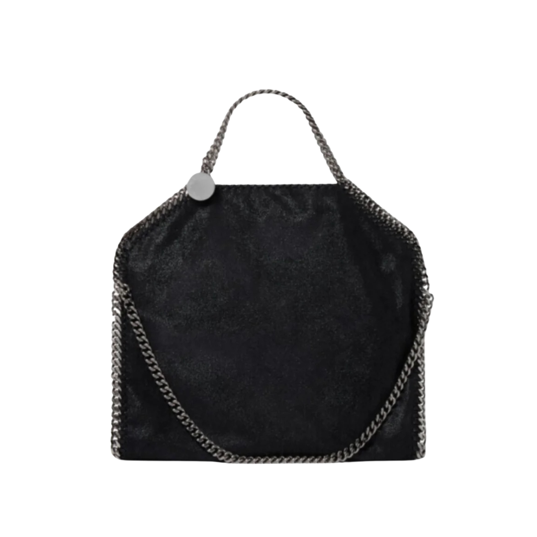 Falabella Fold-Over Tote Schwarz 25 cm