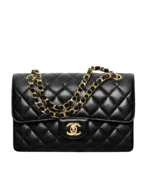 Classic Genarbtes Leder Schwarz 23 cm