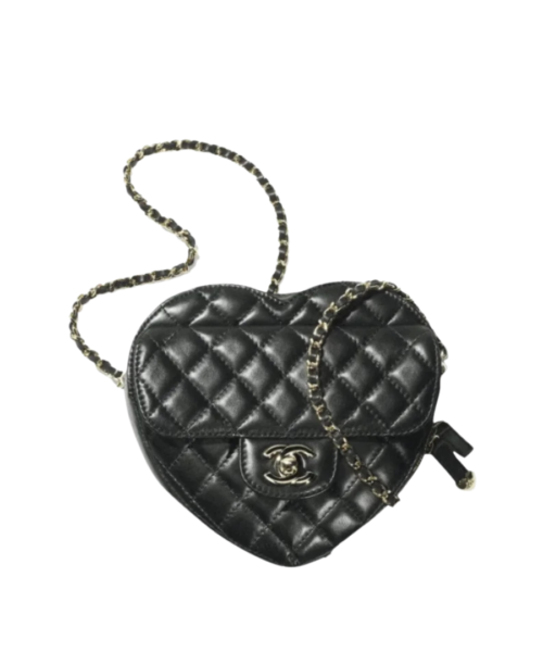 Love Heart 22S Schwarz/Gold 18 cm