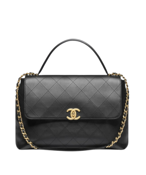 Maxi Flap Schwarz/Gold 26 cm