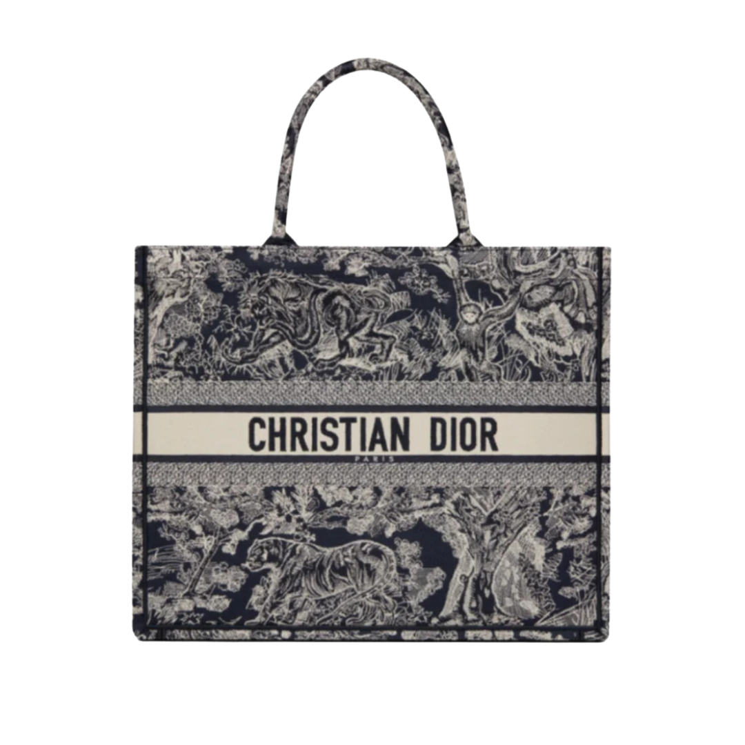 Book Tote Blau/Beige 42 cm