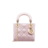 Blush roze lamsleer met Cannage-motief 20cm