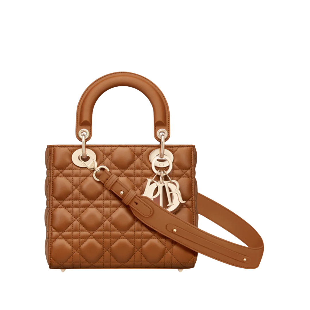 Goudbruin lamsleer met Cannage-motief 20cm
