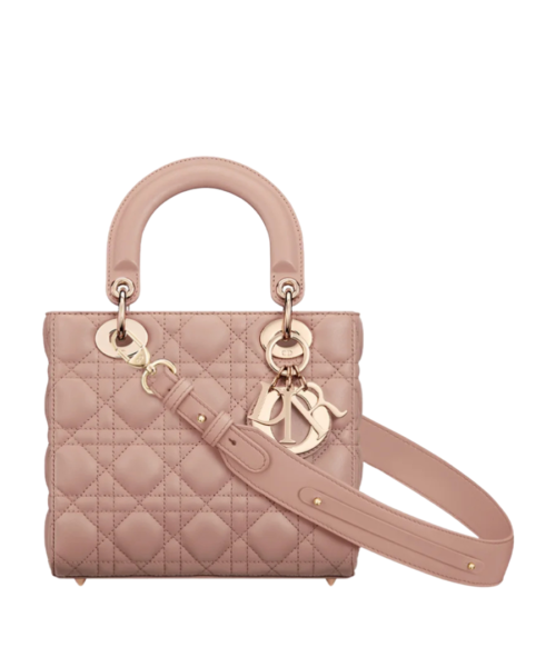 Blush lamsleer met Cannage-motief 20cm