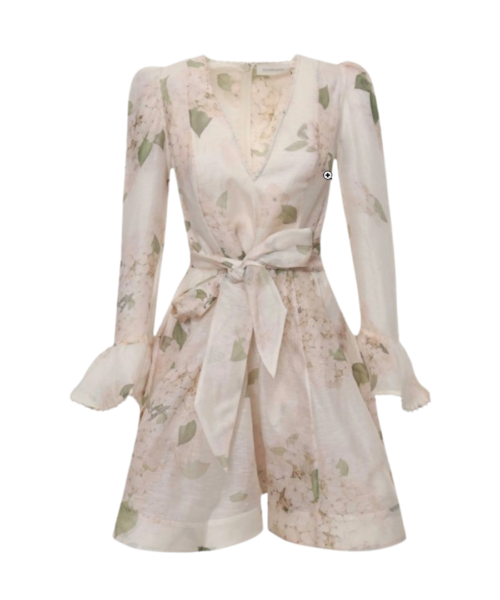 Belted Floral Print Mini