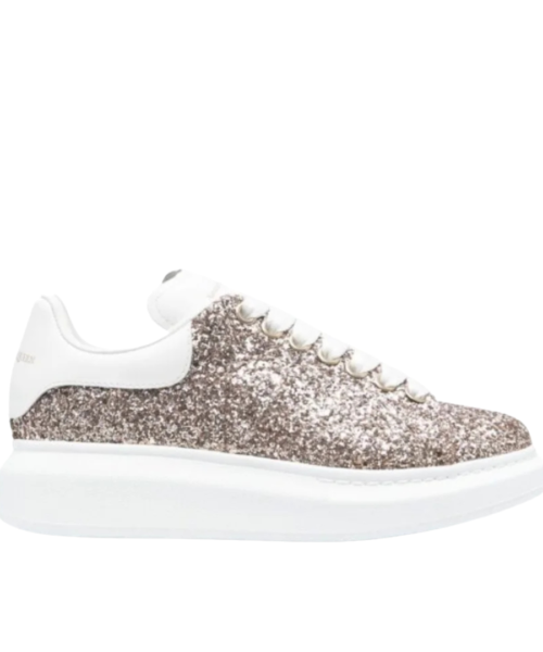 Oversize Bronze/Wei? mit Glitter