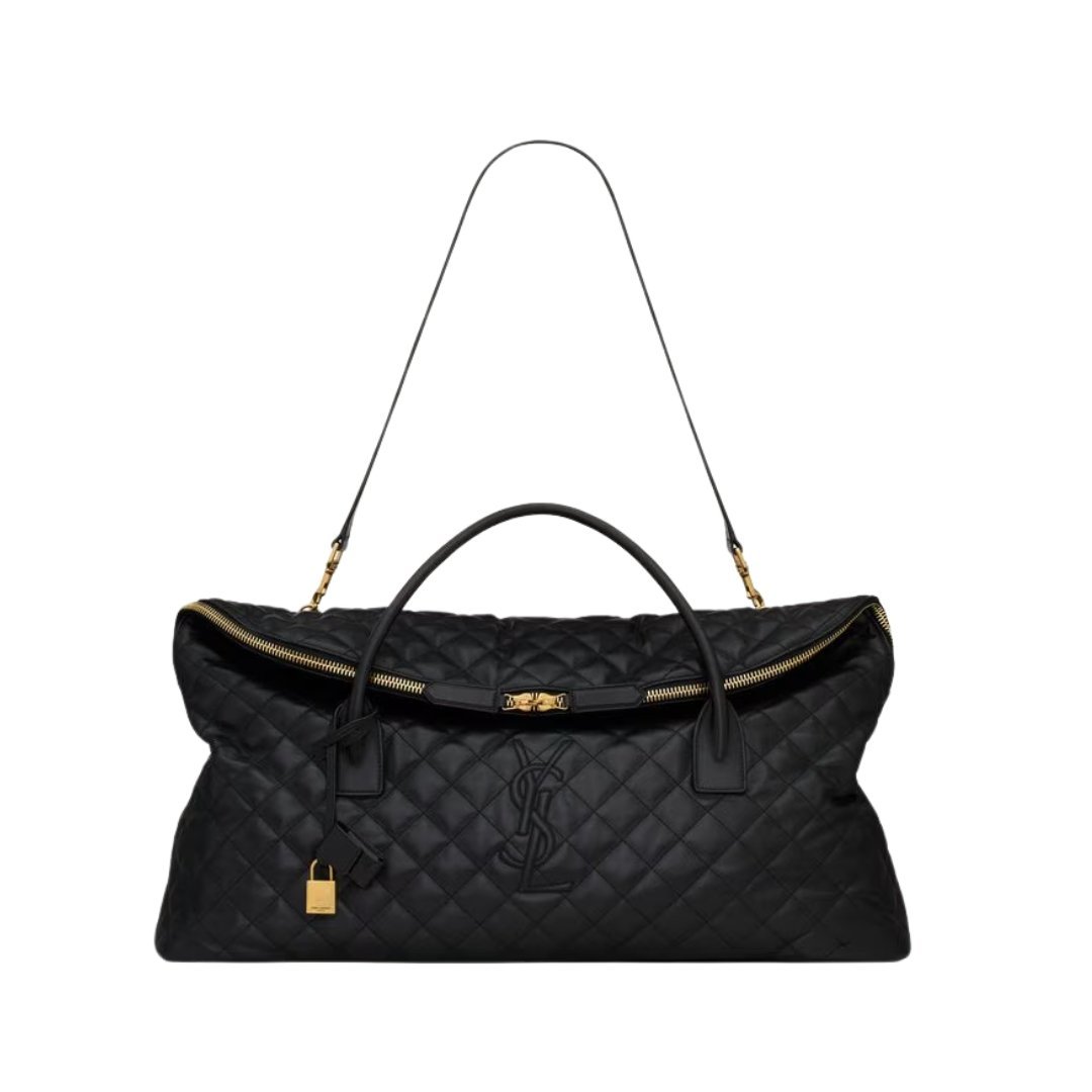 ES Giant Travel Bag aus gestepptem Leder 56cm – Bild 4