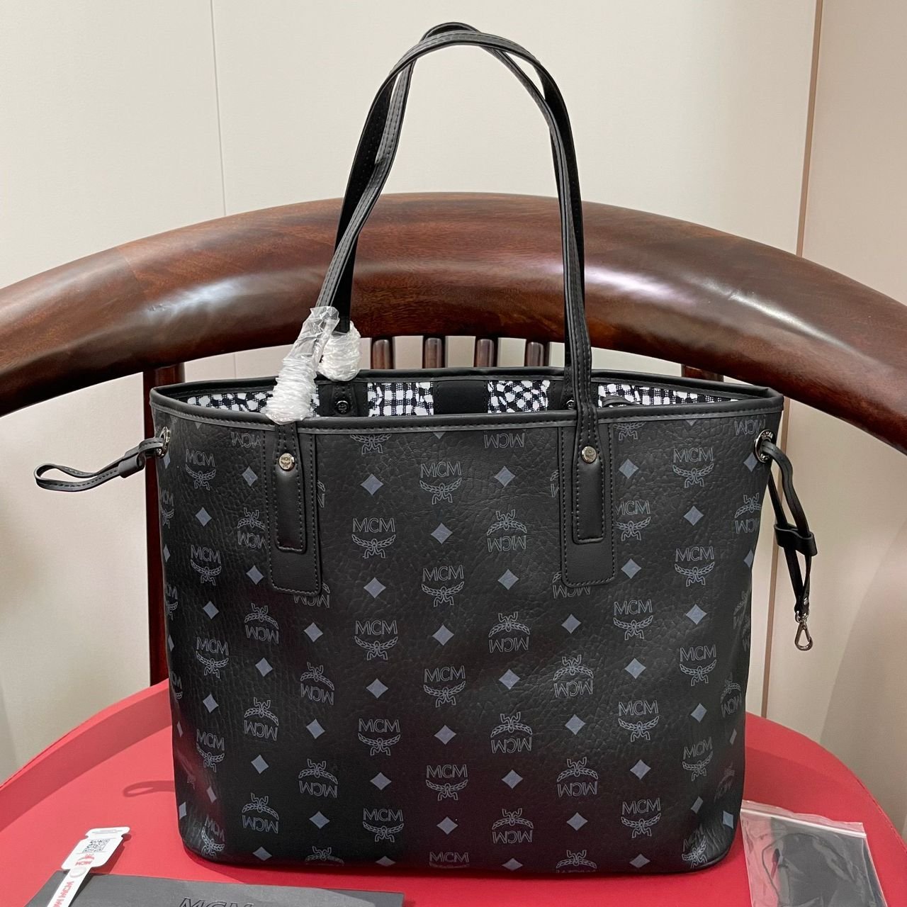 Liz Visetos Shopper Medium Schwarz 36 cm – Bild 4