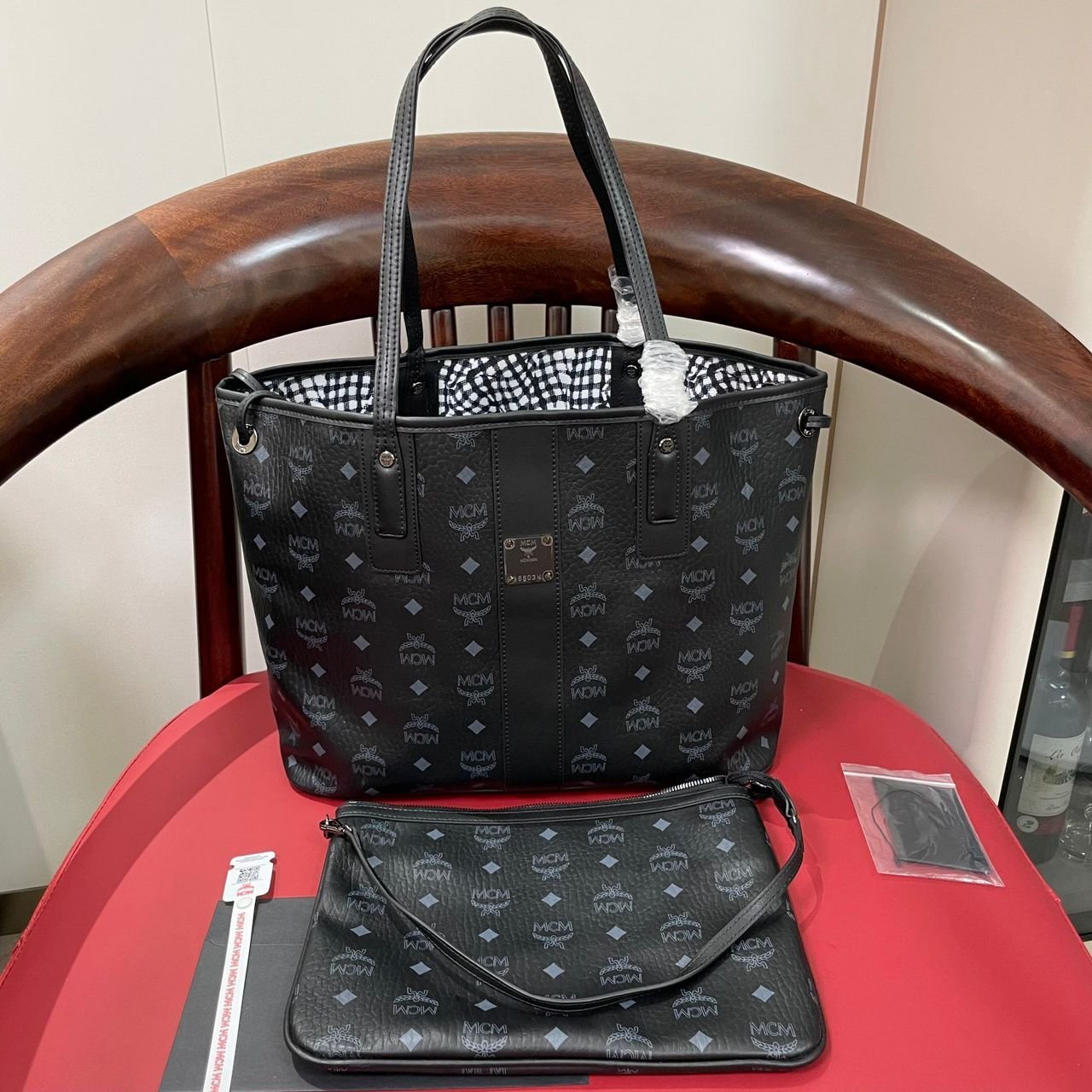 Liz Visetos Shopper Medium Schwarz 36 cm – Bild 3