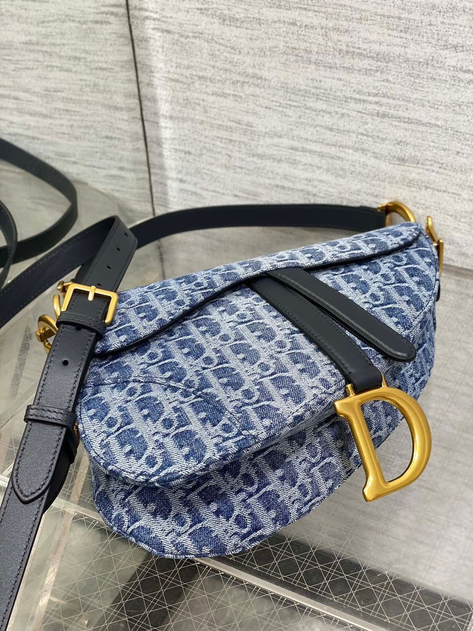 Saddle Denim Blau 25,5 cm – Bild 5