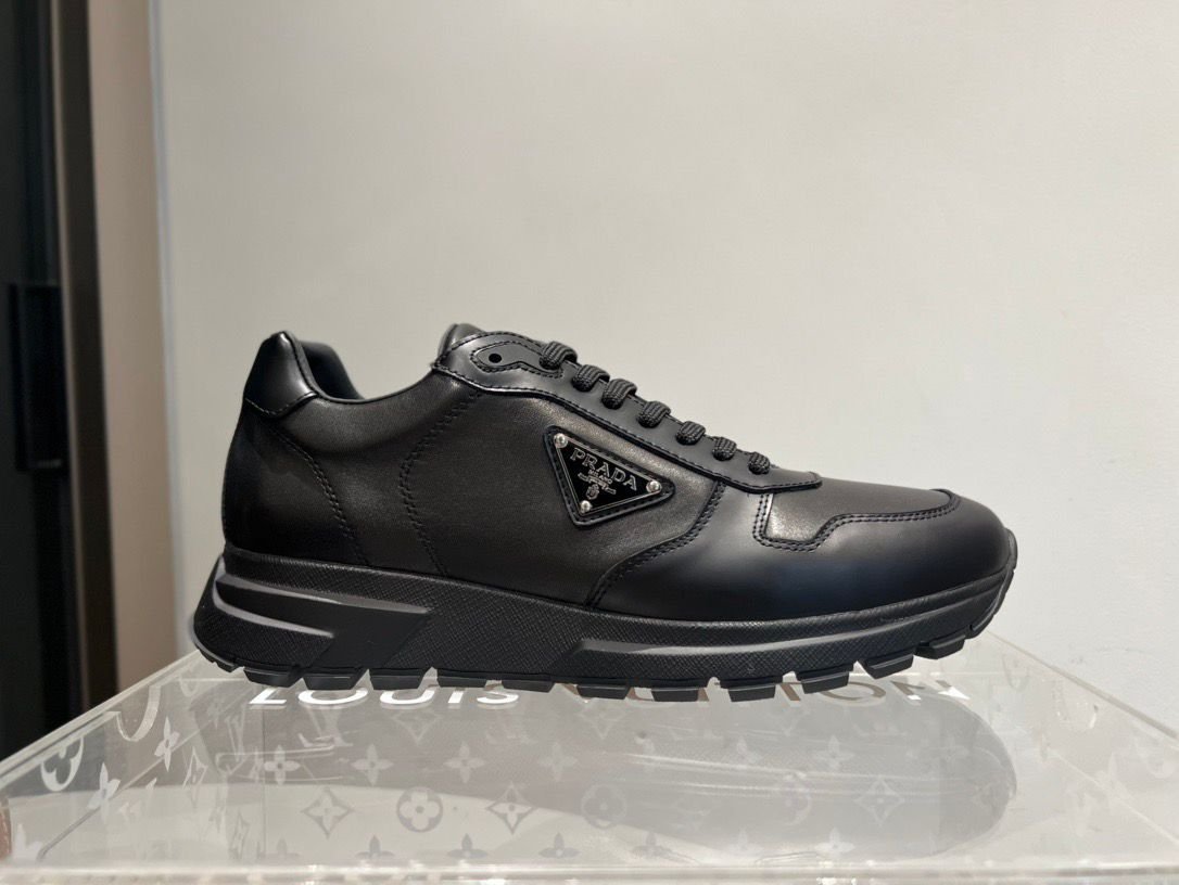 Lederne high-top Sneakers schwarz – Bild 4