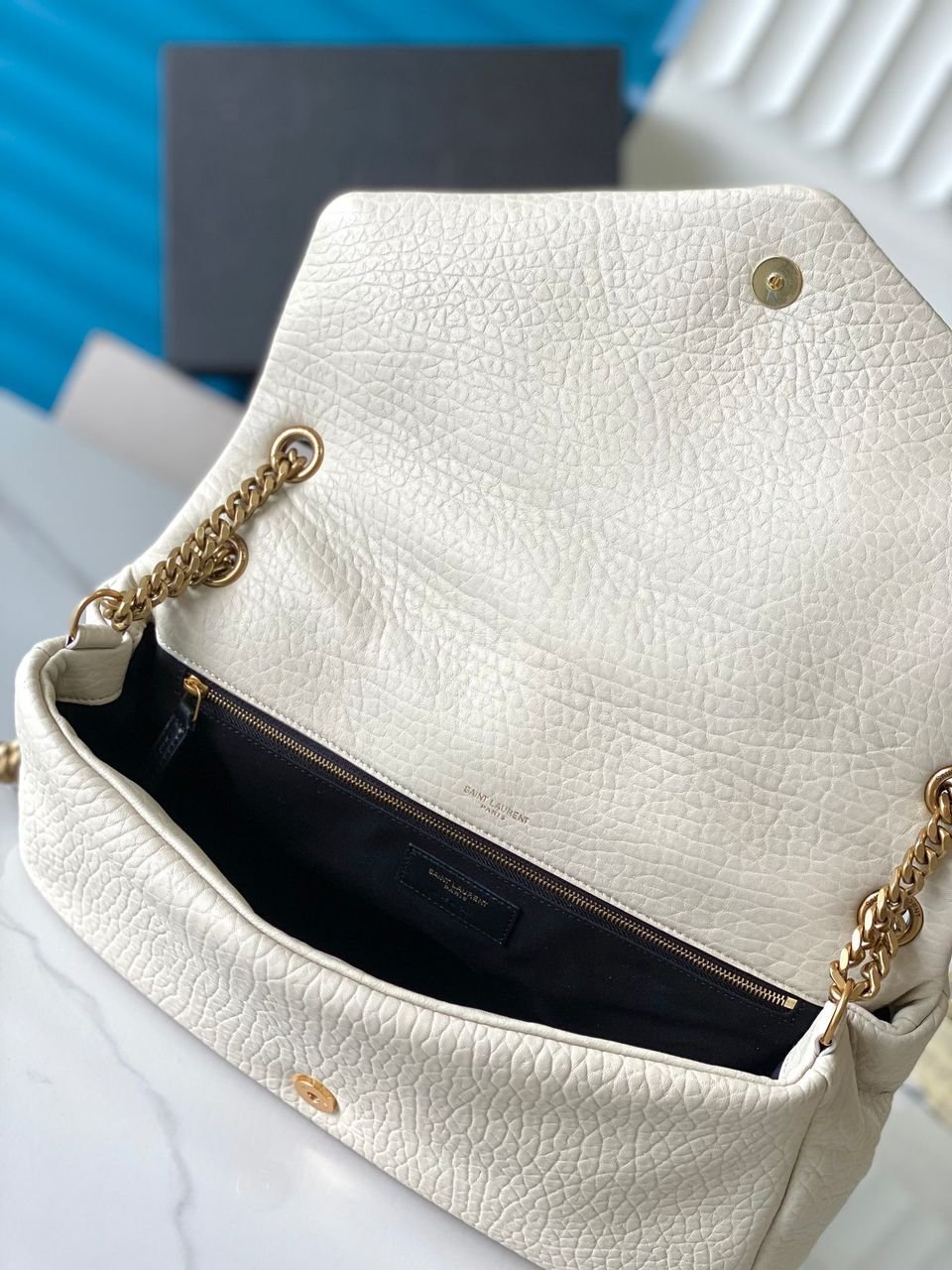 calypso large aus genarbtem beige 24 cm – Bild 5