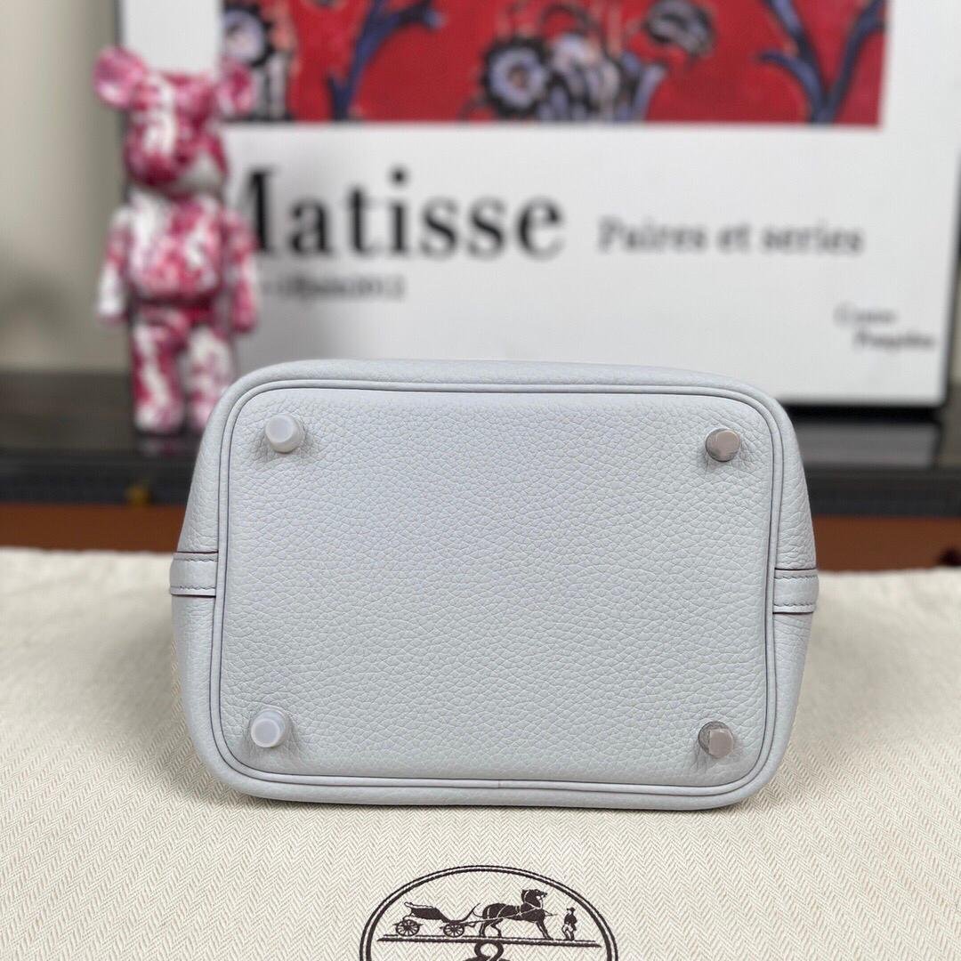 Picotin Lock Togo Gris Pantin 22cm – Bild 6