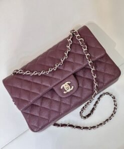 Alternative view of 11.12 Genarbtes Leder Bordeaux/Silbern 25.5 cm