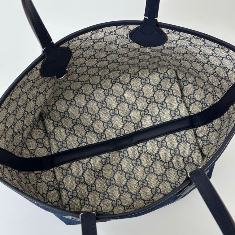 Totissima Kleine Wendetasche Dunkelblauer Denim 22 cm – Bild 7