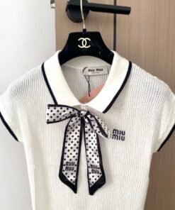 Alternative view of Strick-Poloshirt Wei?