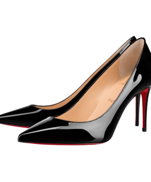 85 mm Pumps Patent Calf Leather Schwarz