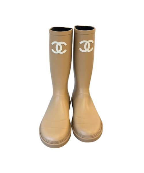 Gummistiefel Beige