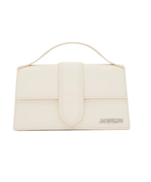 Le Bambino Mini-Tasche aus Leder Silber 17 cm