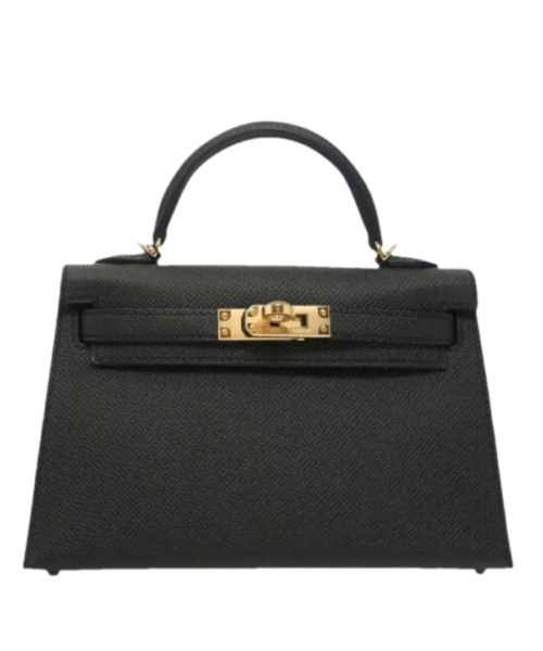 Kelly Epsom Schwarz/Gold 20 cm
