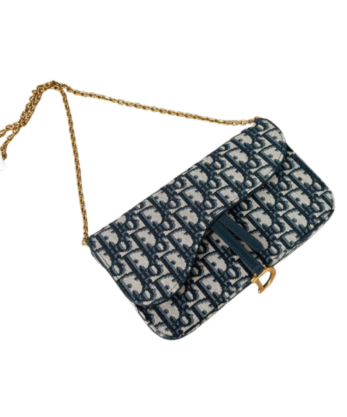 Saddle Pouch mit Kette Blau 21cm