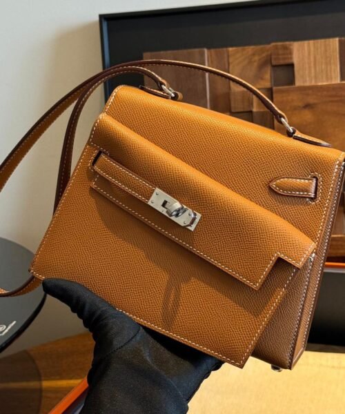Alternative view of Hermès Kelly Desordre Braun 20 cm